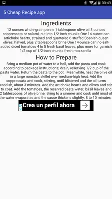 Best Cheap Recipes android App screenshot 5